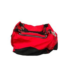Vintage Marlboro Unlimited Nylon Duffle Gym Overnight Bag Red Black